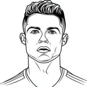 messi and ronaldo coloring pages