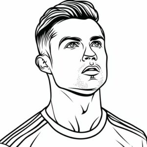 coloring pages of cristiano ronaldo