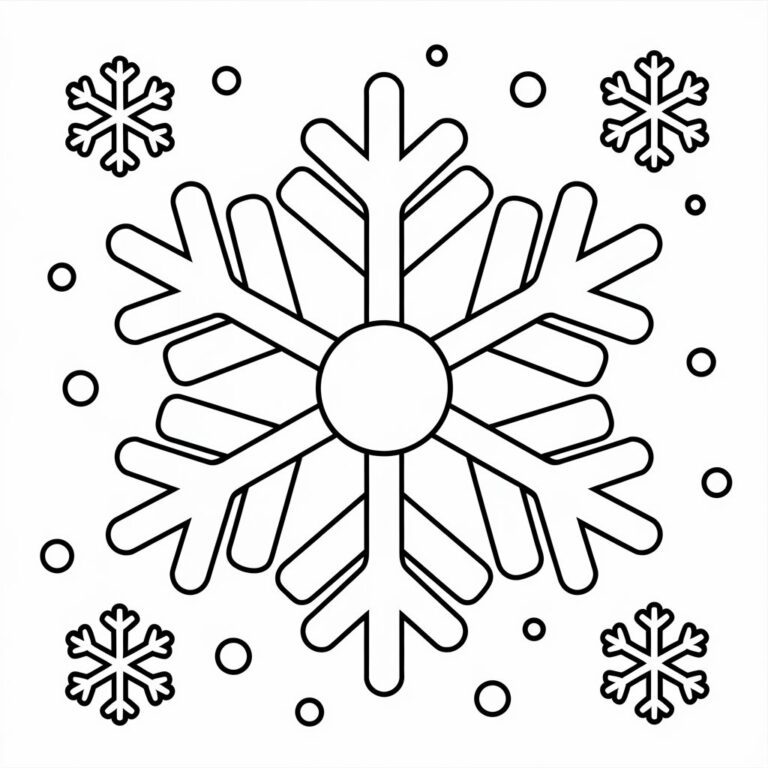 20 kostenlose Winter-Ausmalbilder zum Ausdrucken – PDF-Download