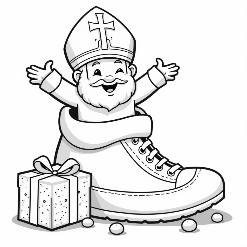 kleurplaat voor sinterklaas
