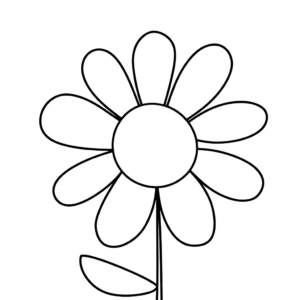 free printable flower coloring pages