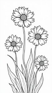coloriage adulte fleur