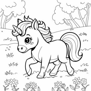 unicorn cupcake coloring pages