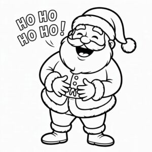 Lachender Weihnachtsmann Ho Ho Ho gratis