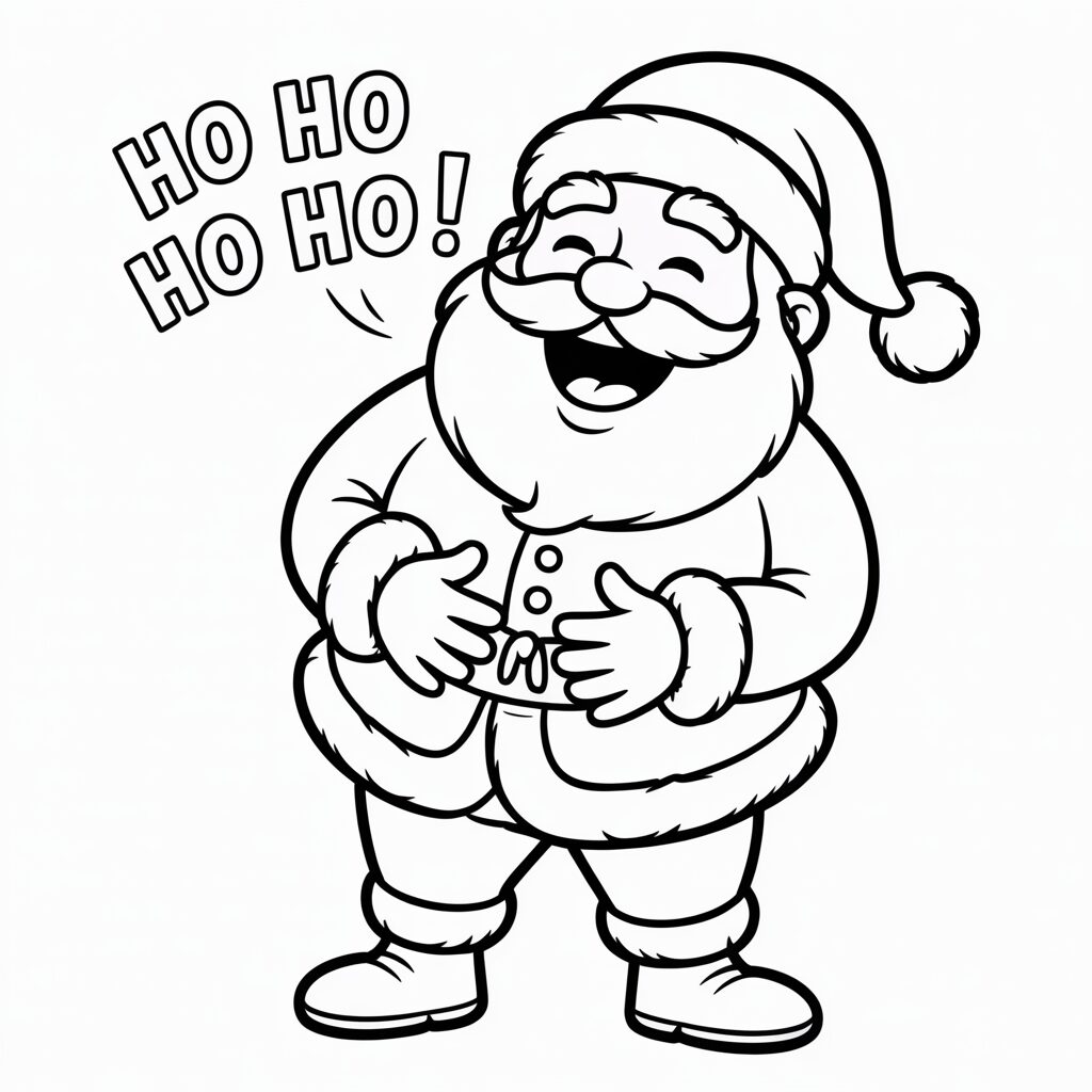 Lachender Weihnachtsmann Ho Ho Ho gratis