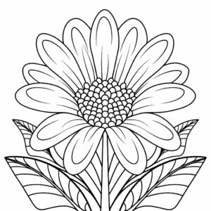 flower adult coloring pages