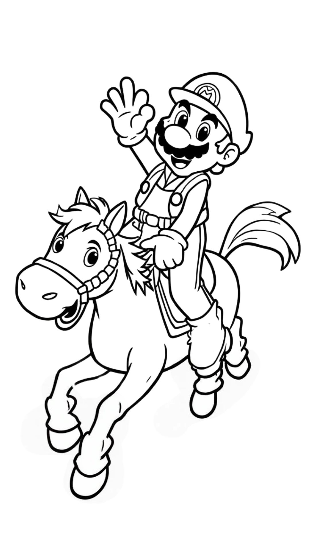 ausmalbild mario bros
