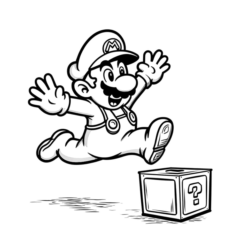super mario ausmalbilder