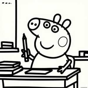 peppa pig printable coloring pages