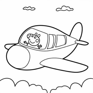 peppa pig coloring page