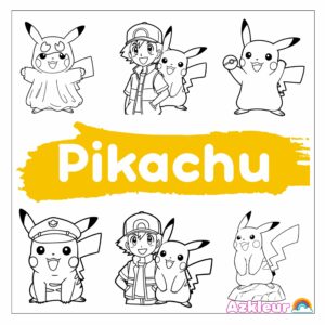 Pikachu Kleurplaat