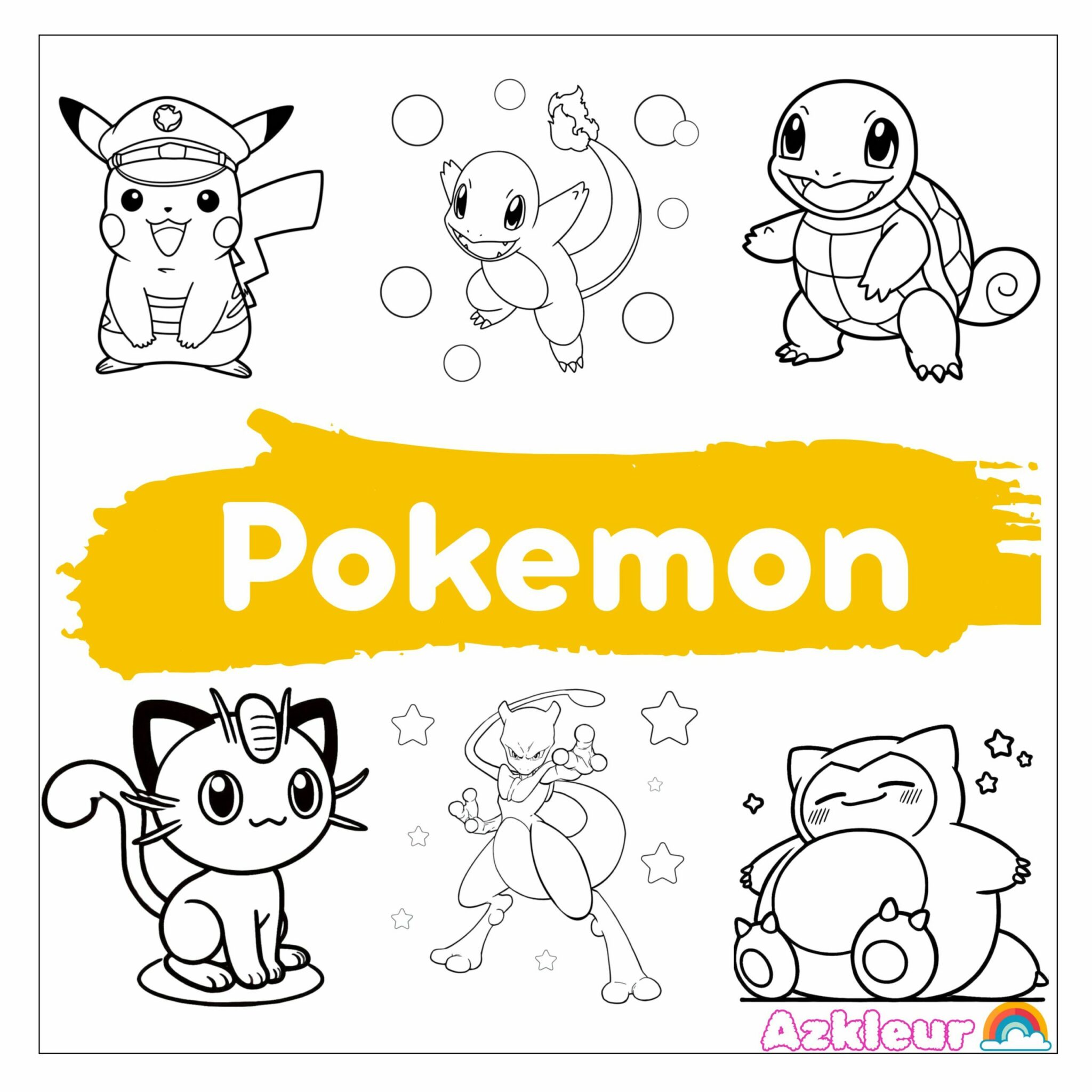 pokemon printable coloring pages - AZkleur