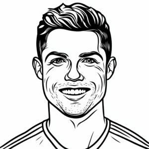 cristiano ronaldo coloring pages