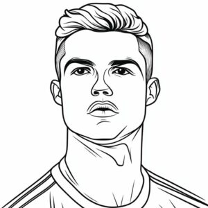 cristiano ronaldo coloring page