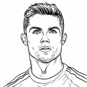 coloring pages cristiano ronaldo