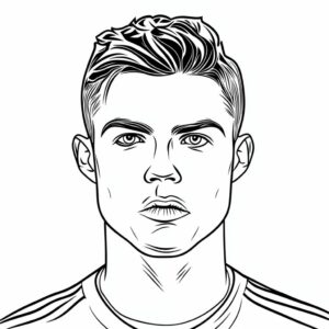 ronaldo coloring page