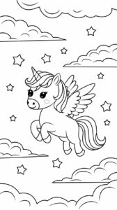 unicorn coloring pages pdf