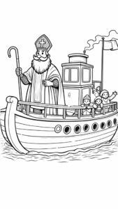 sinterklaas kleurplaat moeilijk