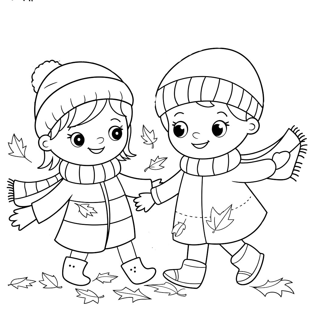 sommenkleurplaat herfst