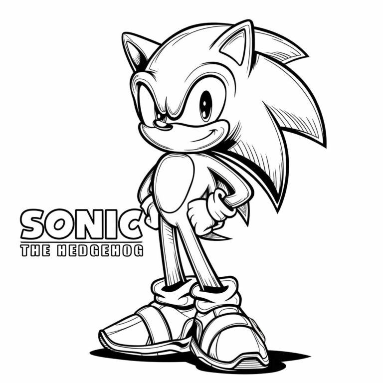 Sonic And Rabbit Coloring Page - AZkleur