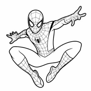 spider-man coloring page