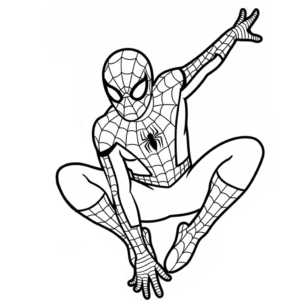 spiderman coloring page