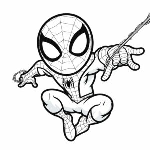 free spiderman coloring pages