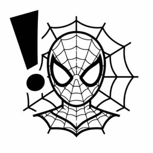 spider man coloring page