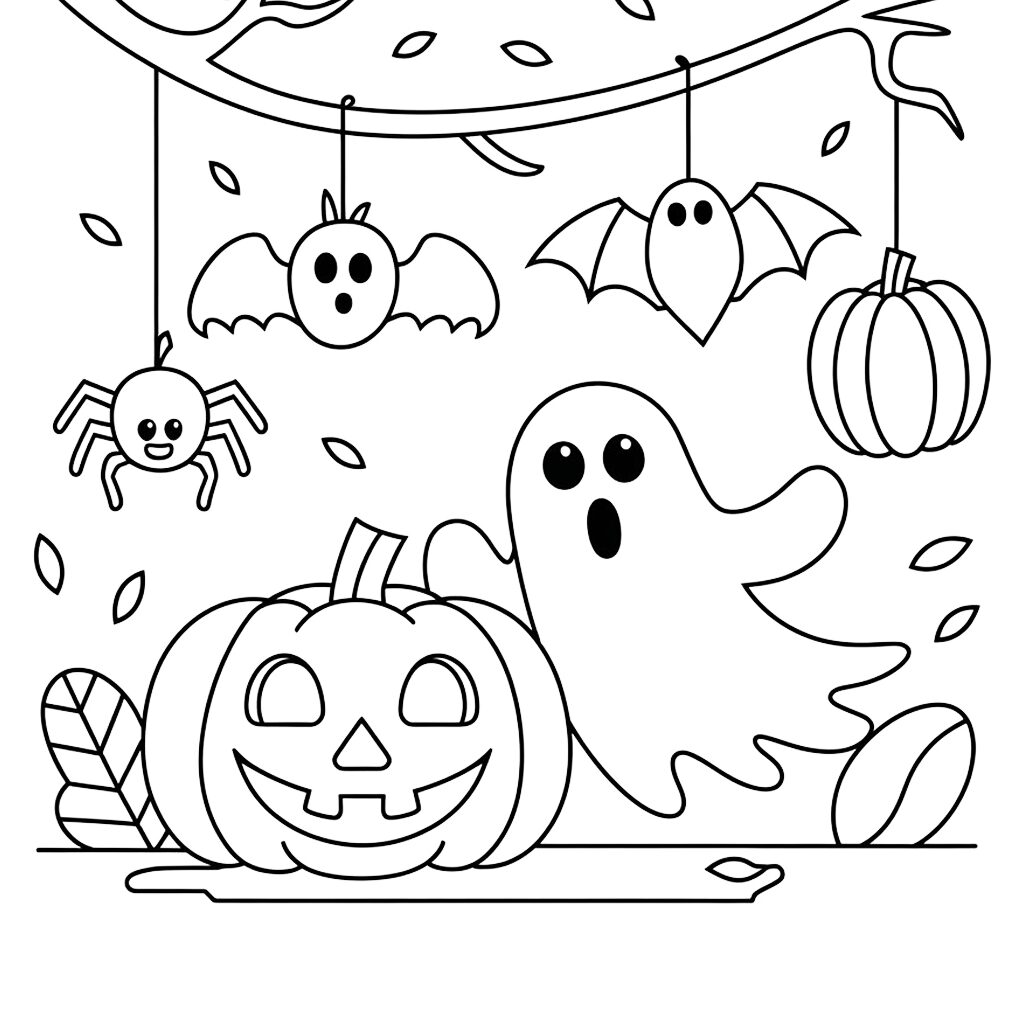stitch halloween kleurplaat