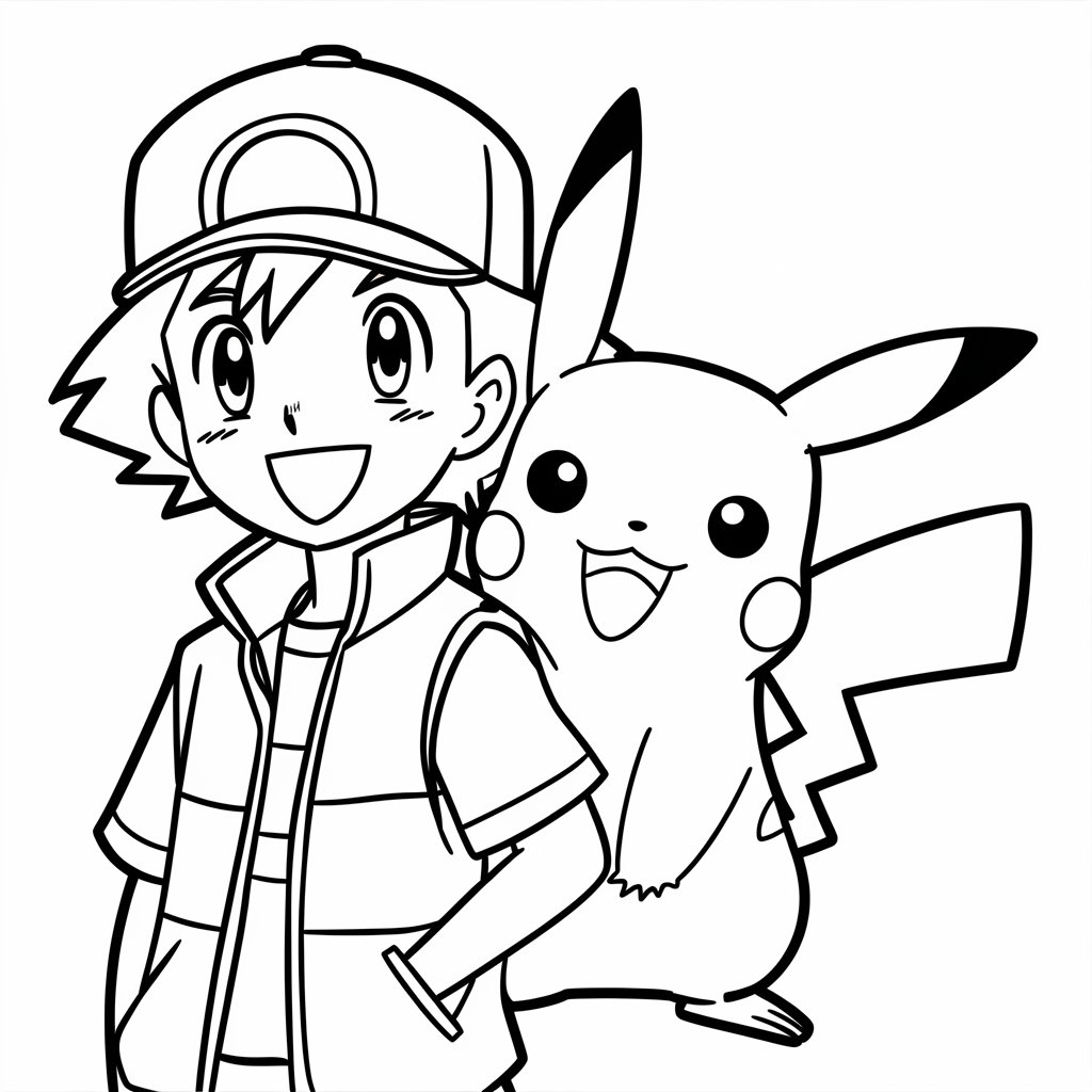 pikachu disegni da colorare