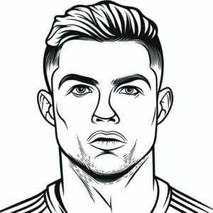 ronaldo coloring pages