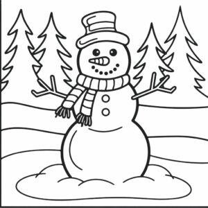 coloriage hiver