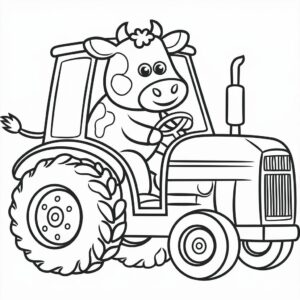 printable coloring pages tractors