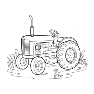 coloring pages tractors john deere