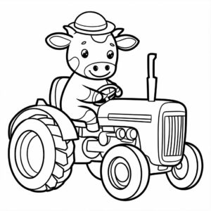 john deere tractor coloring pages