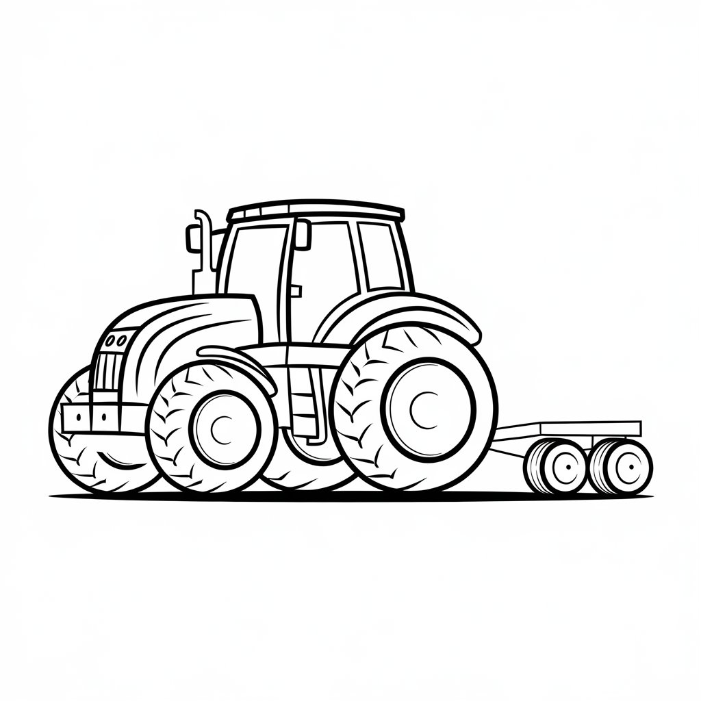 disegni di trattori da colorare