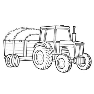 john deere tractor coloring page