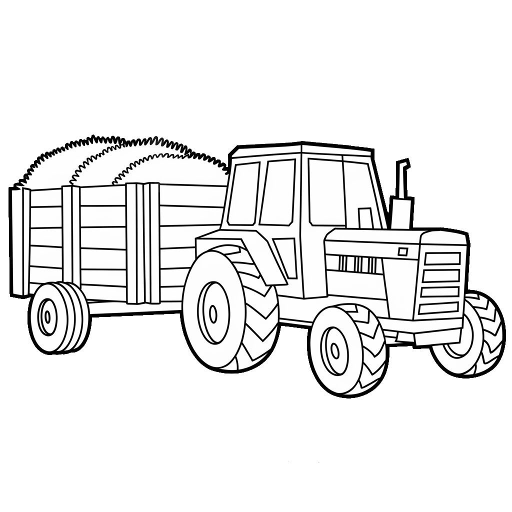 disegni da colorare di trattori