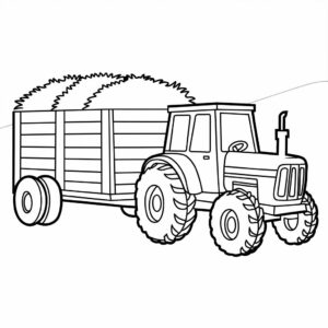 tractor printable coloring pages