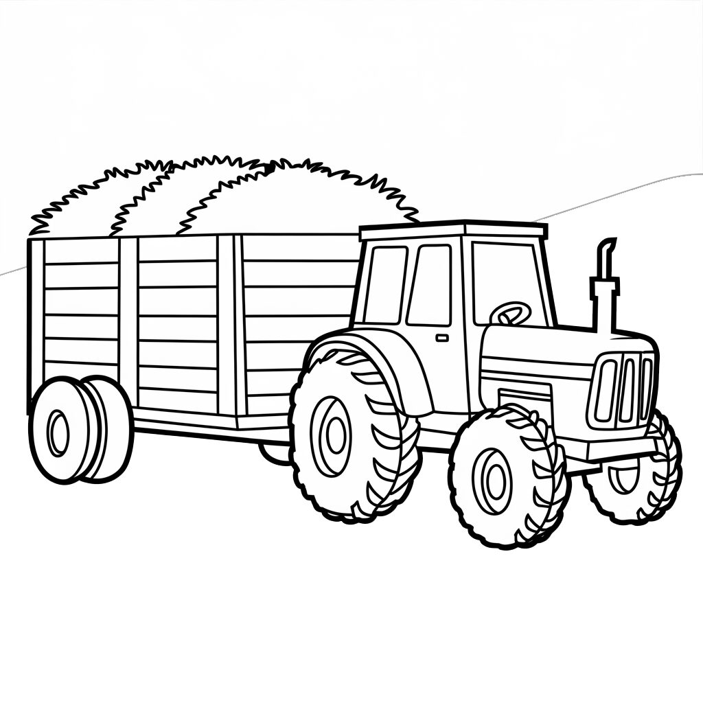 disegni da colorare trattori