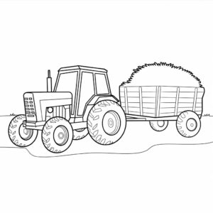 coloring pages of tractors