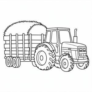 tractor coloring pages