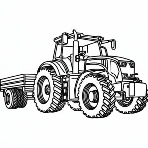 free tractor coloring pages