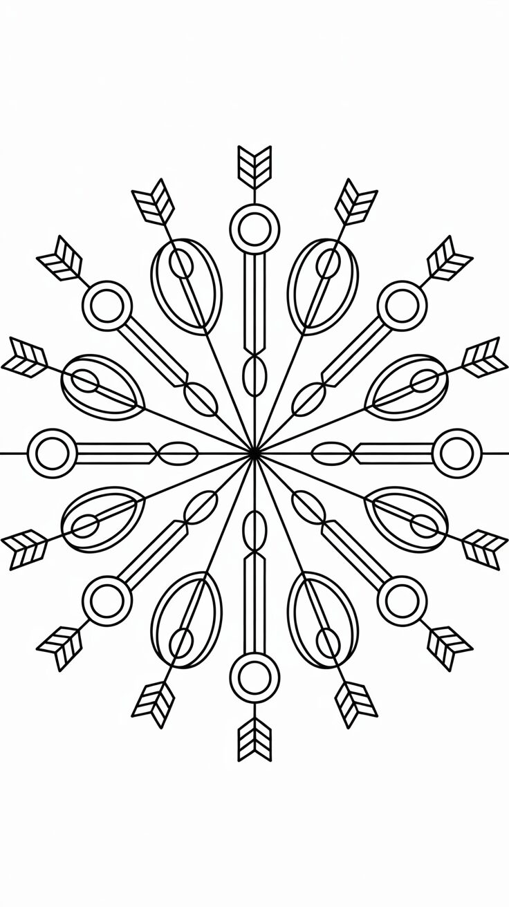 Coloriage Mandalas Géométriques