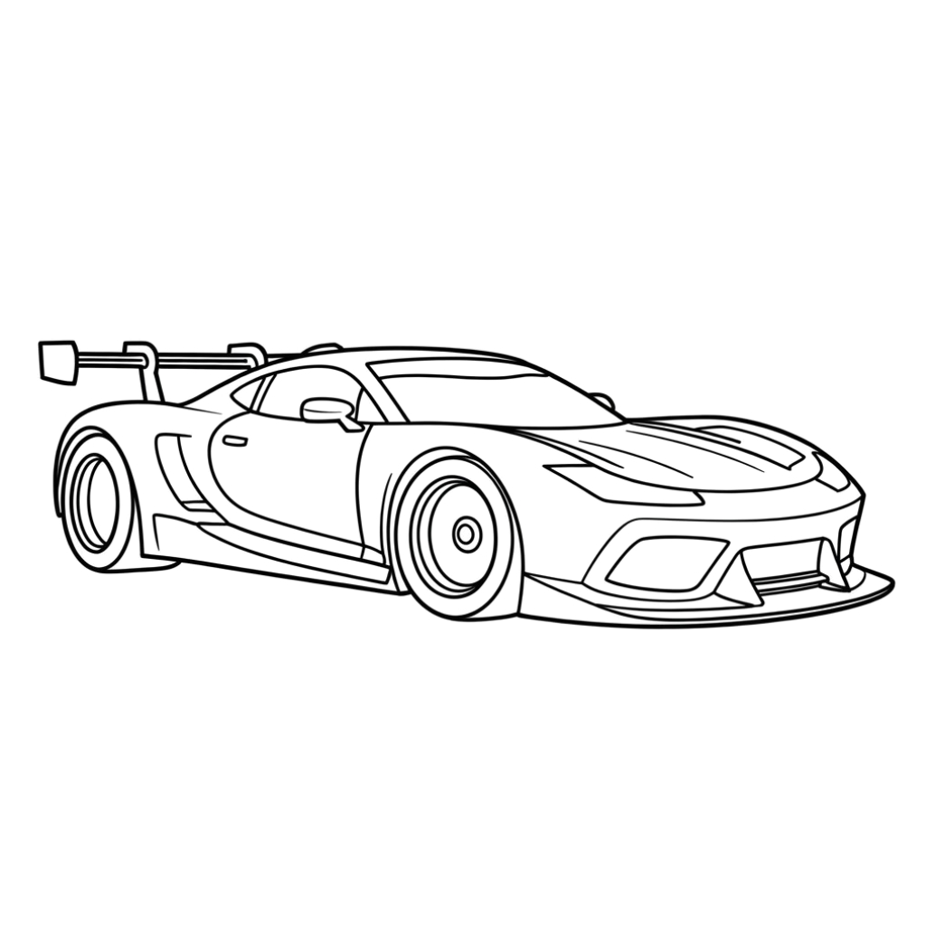 Ausmalbilder Sportwagen
