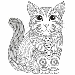 Ausmalbilder Tier Mandalas