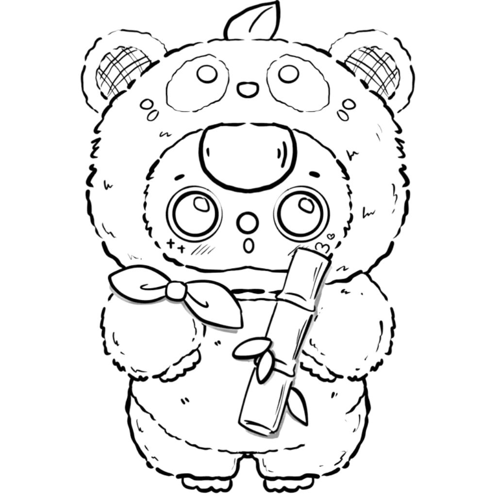 Baby three kleurplaat om thuis te printen