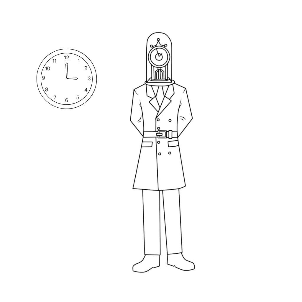 Clockhead Skibidi inkleuren – nu helemaal gratis