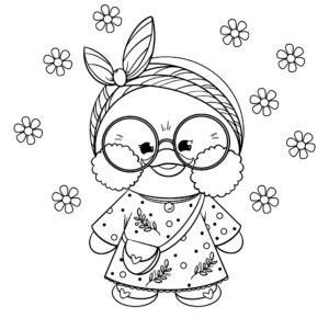 Lalafanfan coloring pages free print