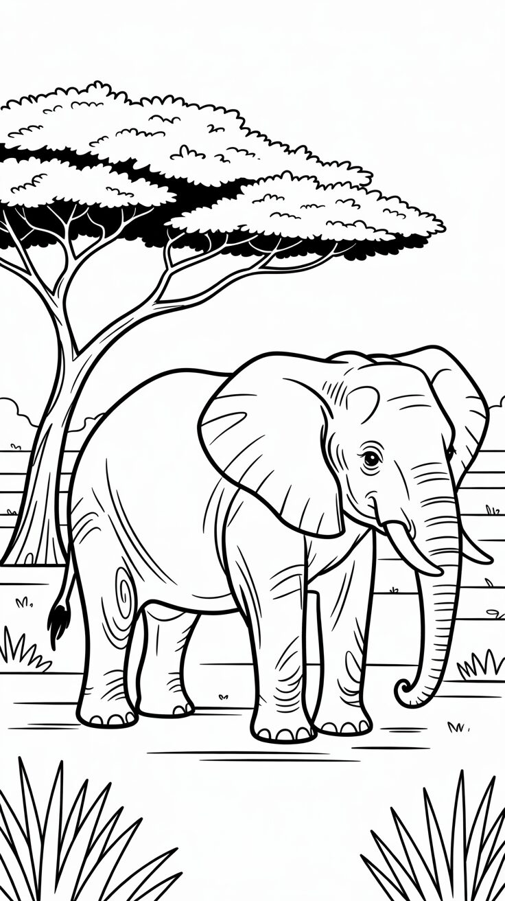 Elefantenlandschaft im PDF-Format